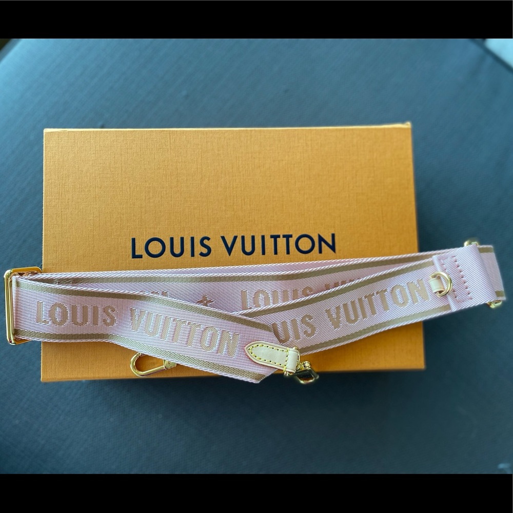 New LV LOUIS VUITTON Rose Bandouliere Shoulder Strap